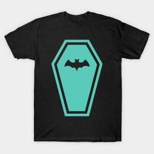 Mint Pastelgoth Vampire Bat Coffin T-Shirt